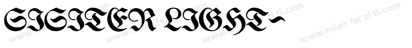 SISITER LIGHT字体转换